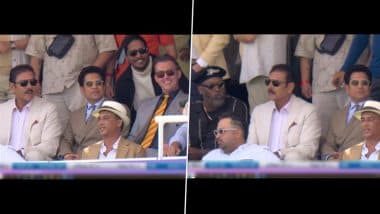 Ravi Shastri Congratulates Sachin Tendulkar on Portrait Unveiling at Lord’s During IND vs ENG 3rd Test 2025, Shares Light Moment With Chris Gayle and Brett Lee (Watch Video)