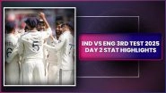 IND vs ENG 3rd Test 2025 Day 2 Stat Highlights: Joe Century Propels England With Century, Jasprit Bumrah Registers Record Fifer
