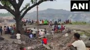Jharkhand Coal Mine Accident: 4 Dead, More Feared Trapped After Portion of Coal Mine Collapses in Ramgarh District (Watch Videos)