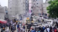 Pakistan Building Collapse: Death Toll Rises to 16; Over 20 People Trapped After Lyari Building Collapses in Karachi