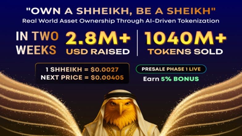 SHHEIKH Token Soars 60% in Two Weeks: Over USD 2.8M Raised. The Next BTC or SOL in the Making?