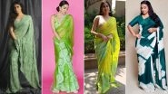 Hariyali Teej 2025: Embracing Green Sarees Donned By Kiara Advani, Kriti Sanon and Others for a Stylish Celebration (View Pics)