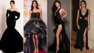 Deepika Padukone, Janhvi Kapoor and Others Flaunt the Enigmatic Charm of Black Gowns (View Pics)