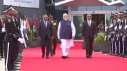 PM Narendra Modi Emplanes for India After Concluding Fruitful Maldives Visit (Watch Video)