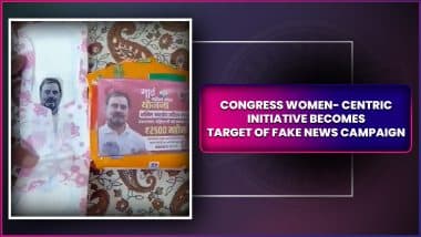 Did Congress Distribute Sanitary Pads With Rahul Gandhi’s Image on Them in Bihar? Party Fact-Checks Fake Video Going Viral