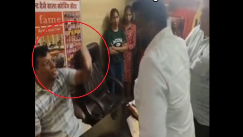 MNS Leader Slaps Staffer of Gaming Zone Frequented by Children in School Hours; Video Goes Viral