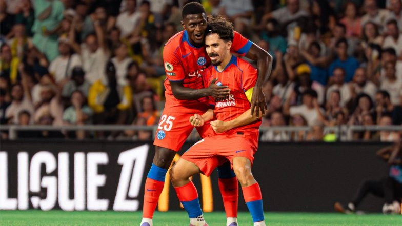 Nantes 0-1 PSG, Ligue 1 2025–26: Vitinha Lone Goal Helps Defending Champions Start Season With Victory