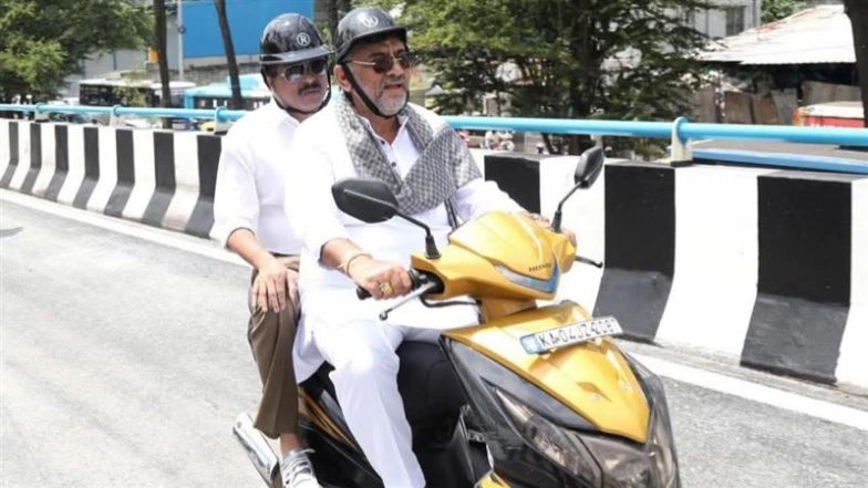 DK Shivakumar’s Scooter Ride Goes Viral for Wrong Reasons: Netizens Flag 34 Traffic Violations, INR 18,500 in Fines on Vehicle Used During Hebbal Flyover Inspection