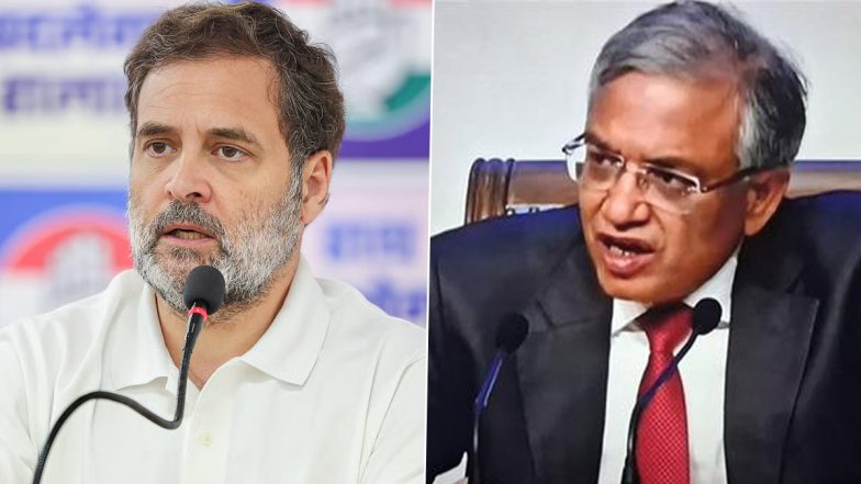 EC 7-Day Ultimatum to Rahul Gandhi: Political Firestorm Over Election Commission's Press Conference on 'Vote Chori' Allegations; Congress Says ‘Will Not Apologise’