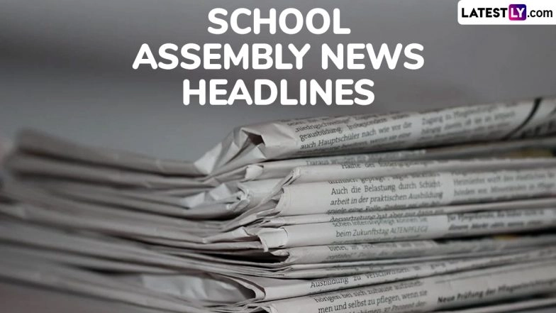 August 20 School Assembly News Headlines: National, International, Sports, Entertainment & Stories
