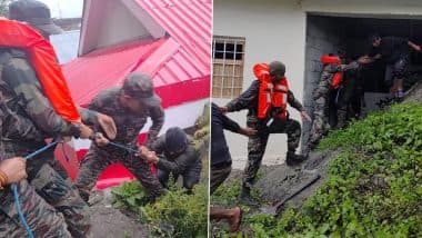 Uttarkashi Cloudburst: 8–10 Army Soldiers Missing From Camp in Lower Harsil After Flash Floods; Indian Army, ITBP and NDRF Continue Relief Operations