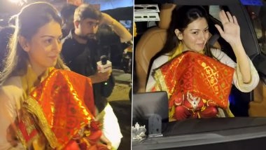 Ganesh Chaturthi 2025: Hansika Motwani Welcomes Ganpati Bappa With Devotion, Sparks Buzz As Husband Sohael Khaturiya Missing From Festivities (Watch Video)