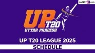 UP T20 League 2025 Schedule: Get Full Time Table With Date and Match Time In IST, Venue Details, Cricket Fixtures of Uttar Pradesh T20 League Season 3
