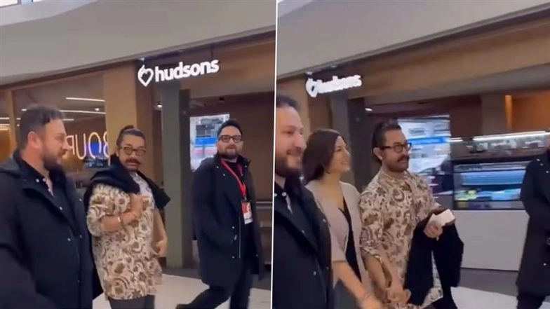 IFFM 2025: ‘Sitaare Zameen Par’ Star Aamir Khan Arrives With Gauri Spratt in Melbourne, Actor To Hoist Indian Flag for Independence Day 2025 (Watch Video)