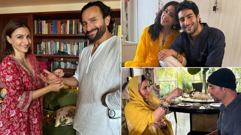 Raksha Bandhan 2025: From Soha Ali Khan to Akshay Kumar, B-Town Celebs Mark Rakhi With Adorable Family Moments (View Posts)