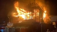 Nainital Fire: 1 Dead After Blaze Erupts in Multi-Storey Building in Mohanko Area of Mallital, Flames Brought Under Control (Watch Video)