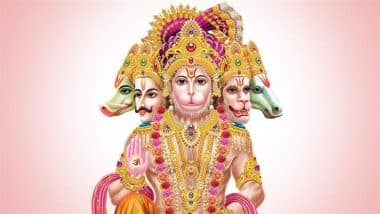 Lord Hanuman Images and Bajrangbali HD Wallpapers For Free Download Online: Share Shubh Mangalwar Greetings and Good Morning Messages With Panchamukhi Hanuman Photos