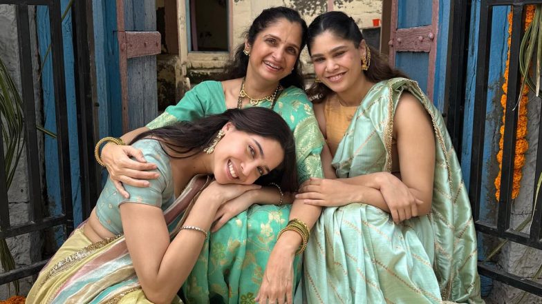 Ganesh Chaturthi 2025: Sharvari Wagh Celebrates Ganesh Puja in Her Ancestral Village Morgaon With Heartwarming Traditions and Family Bonding (View Post)