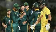 Keshav Maharaj Scalps Maiden Five-Wicket Haul in One-Day Internationals, Achieves Feat During AUS vs SA 1st ODI 2025