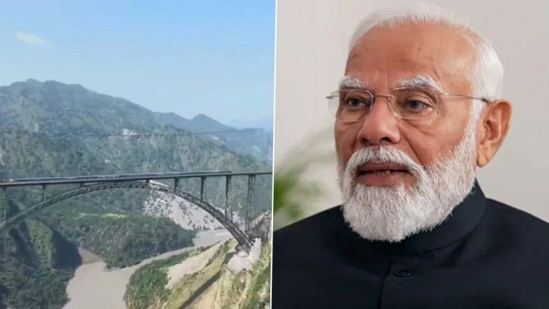 PM Narendra Modi Says &lsquo;Great Day for Commerce and Connectivity&rsquo; As 1st Freight Train Reaches Anantnag in Jammu and Kashmir; Railway Minister Ashwini Vaishnaw Shares Video (Watch)