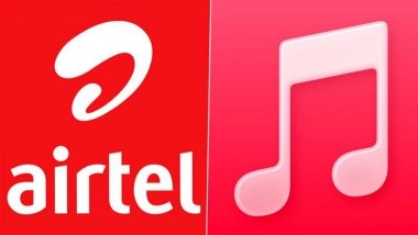 Apple Music Airtel Prepaid Plan: Bharti Airtel Offers Free Access to Apple’s Music Streaming Service Amid Spotify Price Hike in India; Know Benefits, How To Activate