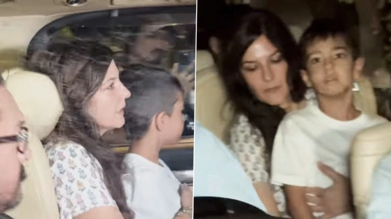 Aamir Khan Spotted With Girlfriend Gauri Spratt and a Special Person in Viral Video, Actor Shows Affection During Outing (Watch)