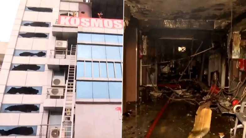 Delhi Fire: 1 Dead, Several Injured As Blaze Erupts at Kosmos Hospital in Anand Vihar (Watch Video)
