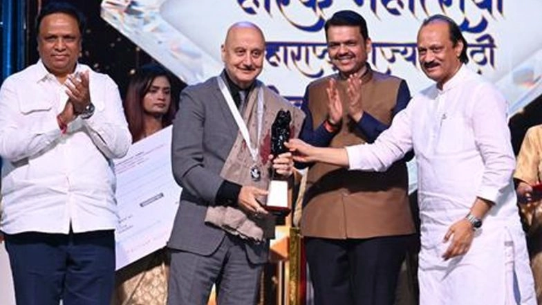 Maharashtra State Marathi Film Awards 2025: Anupam Kher Feels &lsquo;Deeply Humbled&rsquo; As He Receives Raj Kapoor Lifetime Achievement Award