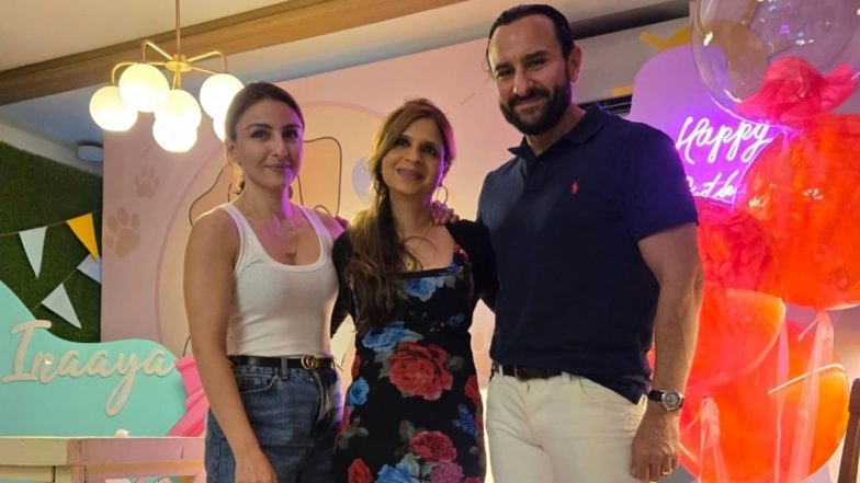 Raksha Bandhan 2025: Saba Wishes Saif Ali Khan on Rakhi, Shares Throwback Pic With Brother and Sister Soha Ali Khan