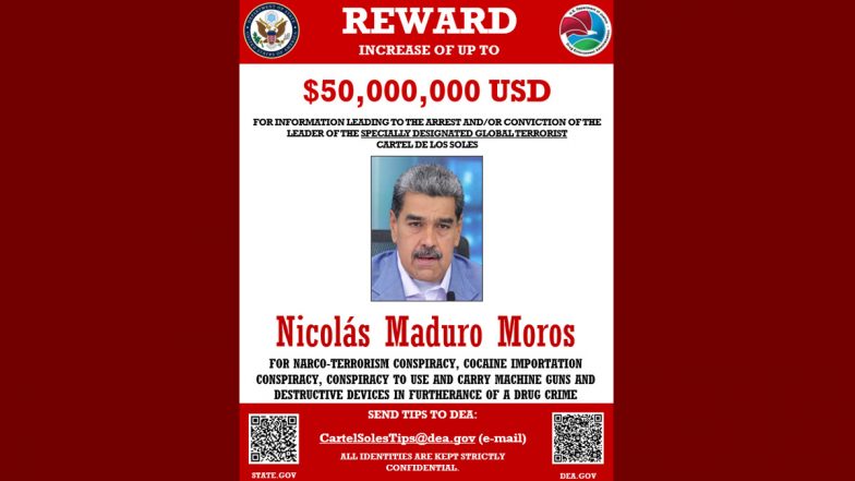 Why Has US Announced Record USD 50 Million Bounty on Venezuelan President Nicolás Maduro?