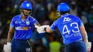 Saint Lucia Kings Beat Guyana Amazon Warriors by Four Wickets in CPL 2025: Ackeem Auguste's Maiden Competition Fifty Helps David Wiese-Led Side Earn Close Win