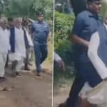 Nalanda: Villagers Chase, Attack Minister Shravan Kumar and Hilsa MLA Krishna Murari After 9 Killed in Malavan Auto-Truck Collision in Bihar; Videos Surface