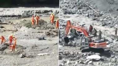 Uttarakhand Cloudburst: 164 Rescued From Dharali and Harshil, Airlifted to ITBP Matli; Relief Operation Underway (Watch Video)