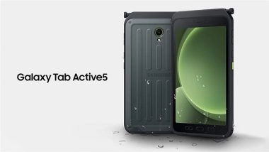 Samsung Galaxy Tab Active5 Price, Specifications and Features Revealed, Know All About Latest 5G-Enabled Tablet Built for Enterprise Workforce Launched in India