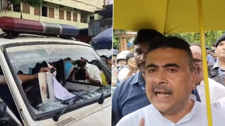 Suvendu Adhikari Convoy Attacked in Cooch Behar: BJP Leader Says He Will Write to West Bengal Chief Secretary Over Security Lapse