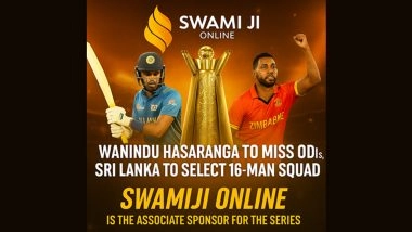 Wanindu Hasaranga To Miss Zimbabwe ODIs; Sri Lanka To Select 16-Man Squad: Swamiji Online Is the Associate Sponsor for the Series