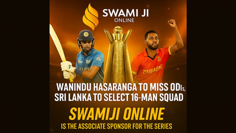Wanindu Hasaranga To Miss Zimbabwe ODIs; Sri Lanka To Select 16-Man Squad: Swamiji Online Is the Associate Sponsor for the Series