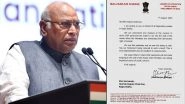 &lsquo;Shocked to See CISF Trooping Into the House&rsquo;: Congress Chief Mallikarjun Kharge Writes to Rajya Sabha Deputy Chairman Harivansh Narayan Singh