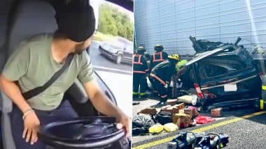 US Road Accident: 3 Killed As Minivan Crashes Into Trailer After Illegal Immigrant Harjinder Singh Makes U-Turn on Florida Highway (See Pic and Video)