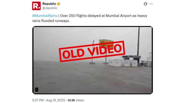 Fact Check: Mumbai Airport Flooded Amid Heavy Rain? Here’s the Truth