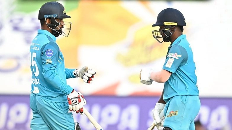 Maharaja Trophy KSCA T20 2025: Pravin Dubey Fireworks Seal Last-Ball Win for Gulbarga Mystics Over Mysore Warriors