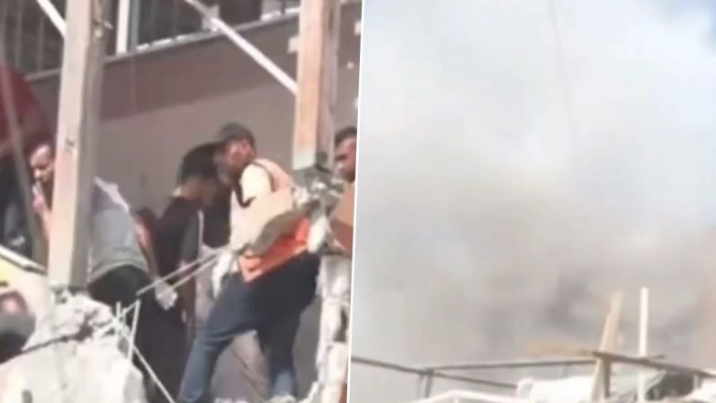 Israeli Strike on Nasser Hospital in Gaza Strip Leaves 15 Dead Including Journalists, IDF Expresses Regrets As Bombing Video Surfaces