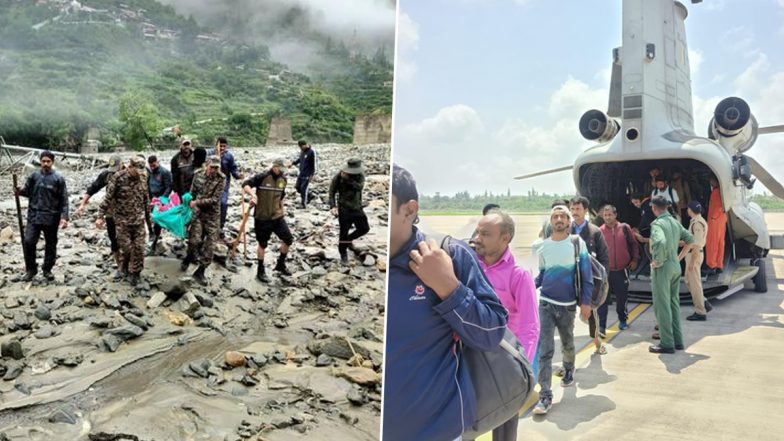 Uttarkashi Cloudburst: 409 Rescued So Far From Flood-Hit Areas in Uttarakhand; More Rescue Officials Rushed in