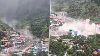 Cloudburst in Uttarkashi: Flash Floods Hit Dharali Near Harsil in Uttarakhand, Several Feared Missing; Shocking Pics and Video Surface