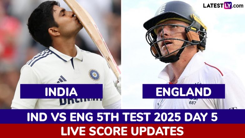 IND Win By 6 Runs | India vs England Highlights of 5th Test 2025 Day 5: Mohammed Siraj's Five-Wicket Haul Helps India Level Series With Narrow Victory in Fifth Test