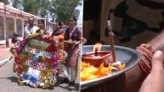 Rakhi 2025: Jammu and Kashmir School Students Celebrate 1st Rakshabandhan After Operation Sindoor With BSF Jawans at International Border (Watch Video)