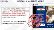 Did Nirmala Sitharaman Endorse an Investment Platform Promising INR 12 Lakh Returns? PIB Fact Check Busts Digitally Altered Video Going Viral With Fake Claim