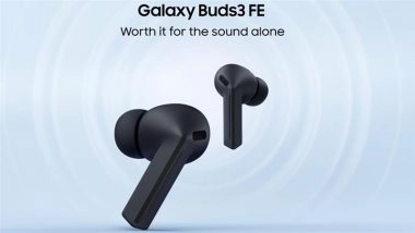 Samsung Galaxy Buds3 FE Launched With Galaxy AI Integration; Check Price, Specifications and Features of New Samsung TWS Earbuds Here