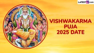 Vishwakarma Puja 2025 Date in India: Know Rituals, Significance and Celebrations of the Festival Day Dedicated to Lord Vishwakarma, the Divine Craftsman