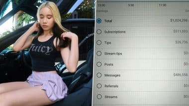 Lil Tay’s OnlyFans Earning Goes Viral: Internet Sensation Claims To Make USD 1 Million Hours After Joining the Adult Content Creation Platform on Her 18th Birthday